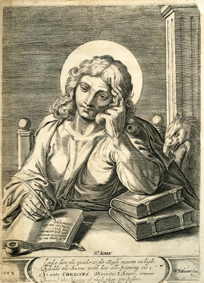 St. Johannes der Evangelist, 1657 von William Faithorne